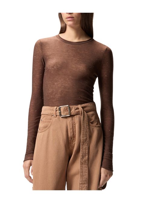 Crew neck jumper with sequins PINKO | sweaters | 105398 A2PML73